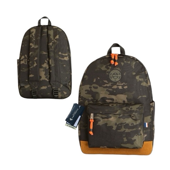 U.S. Polo Assn. 18” Water-Resistant Camo Backpack - Picture 8 of 9
